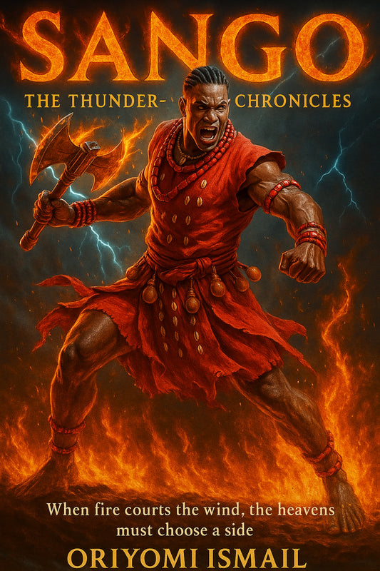 Sàngó — The Thunder-King Chronicles, paperback 6×9 cover by Oriyomi Ismail
